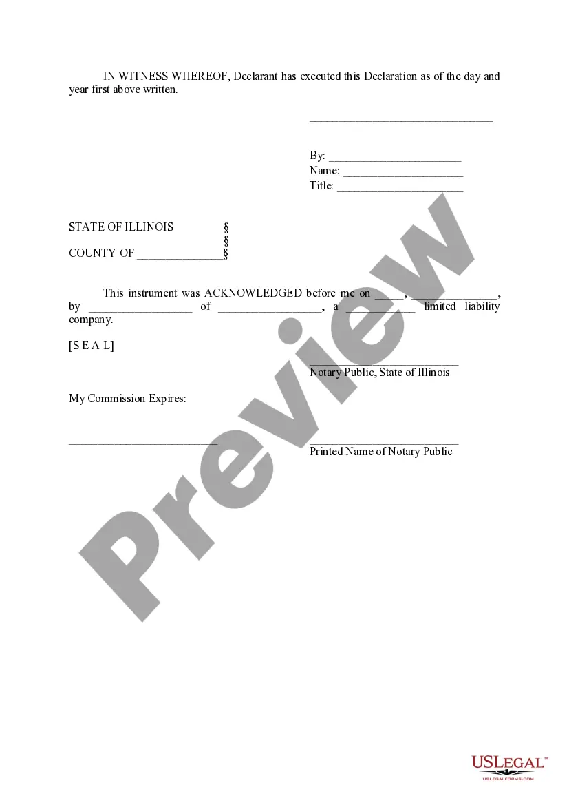 Preview Declaration of Restrictive Covenants