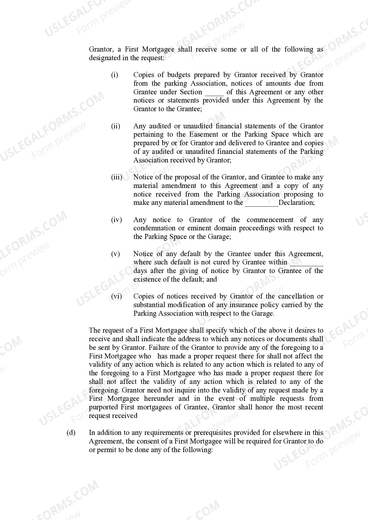 Preview Exclusive Easement