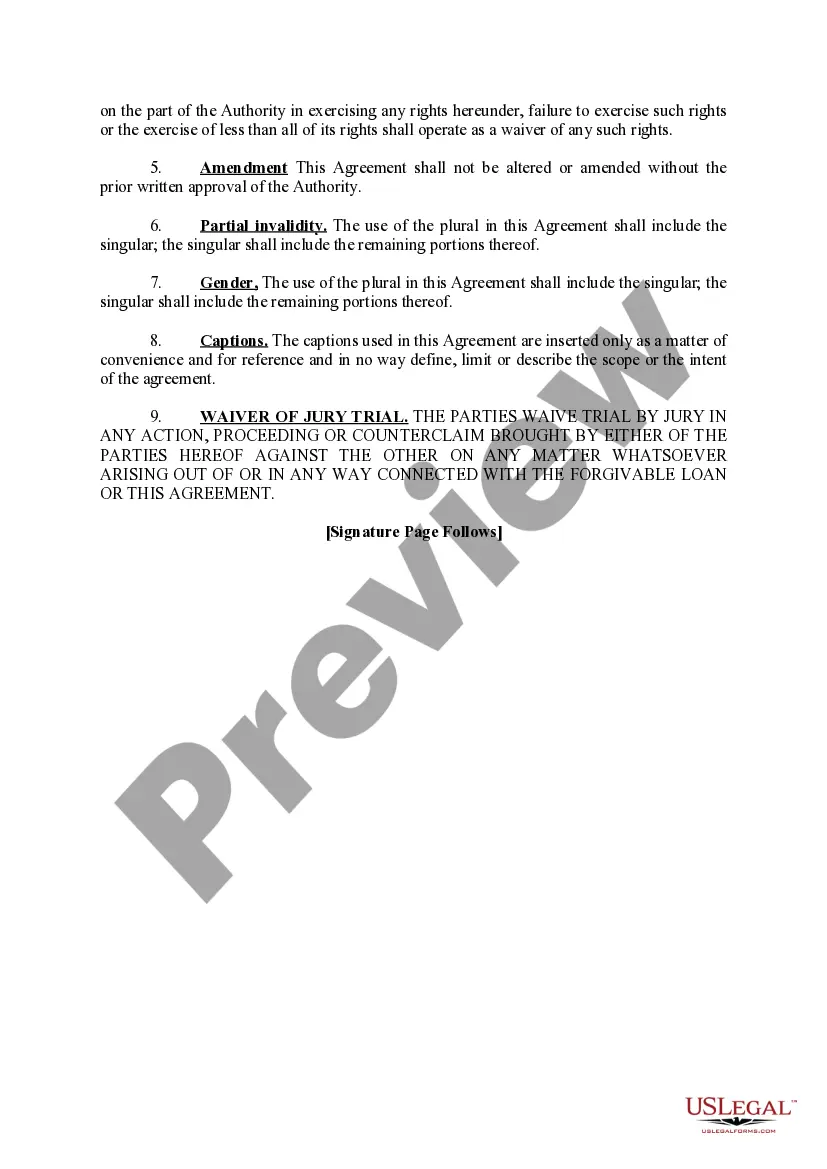 Preview Recapture Agreement