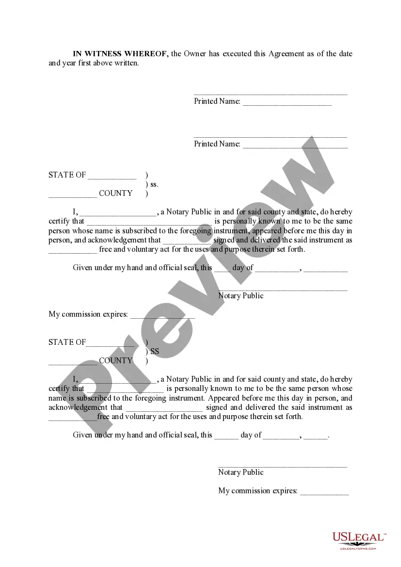 Preview Recapture Agreement