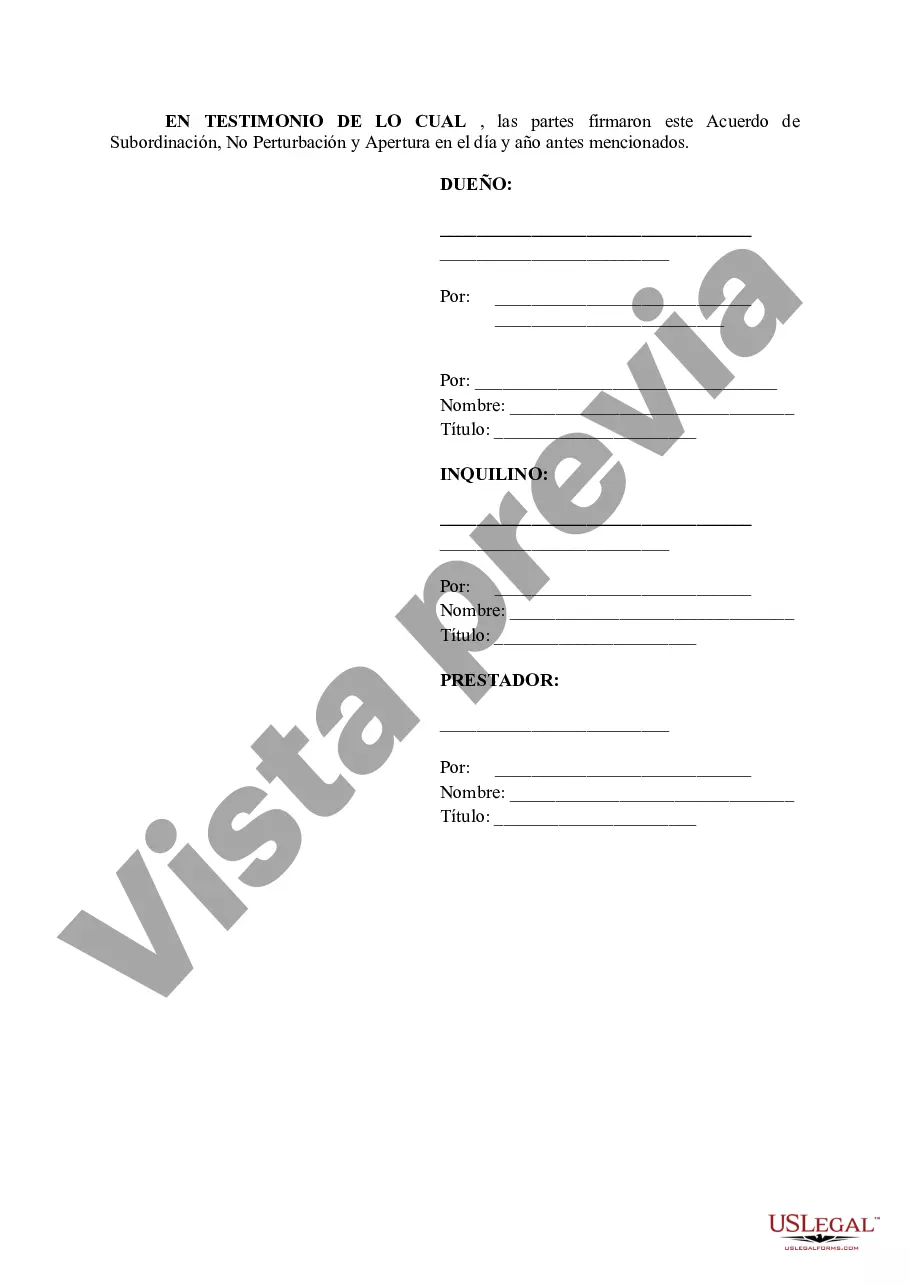 Preview Subordinación, no perturbación