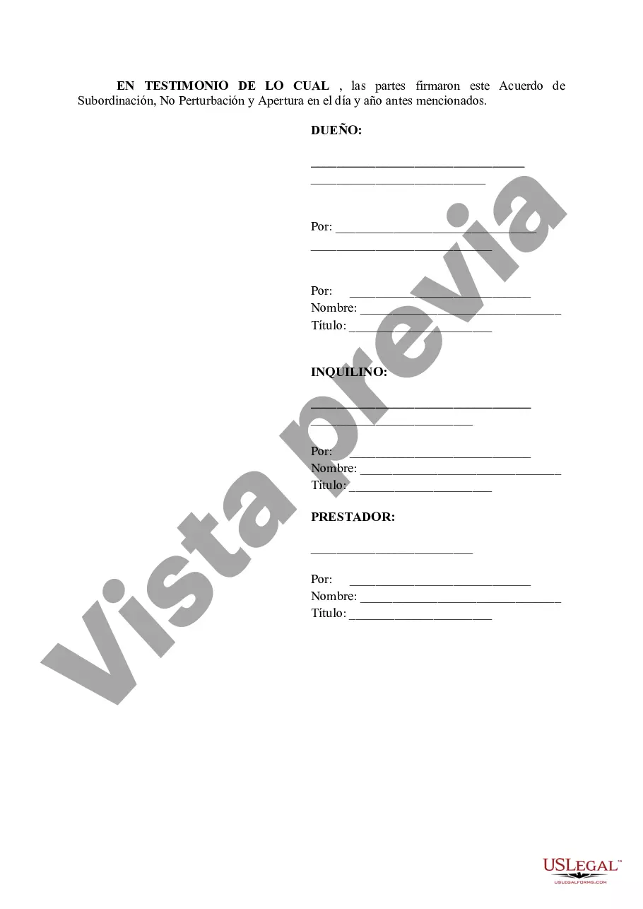 Preview Subordinación, no perturbación