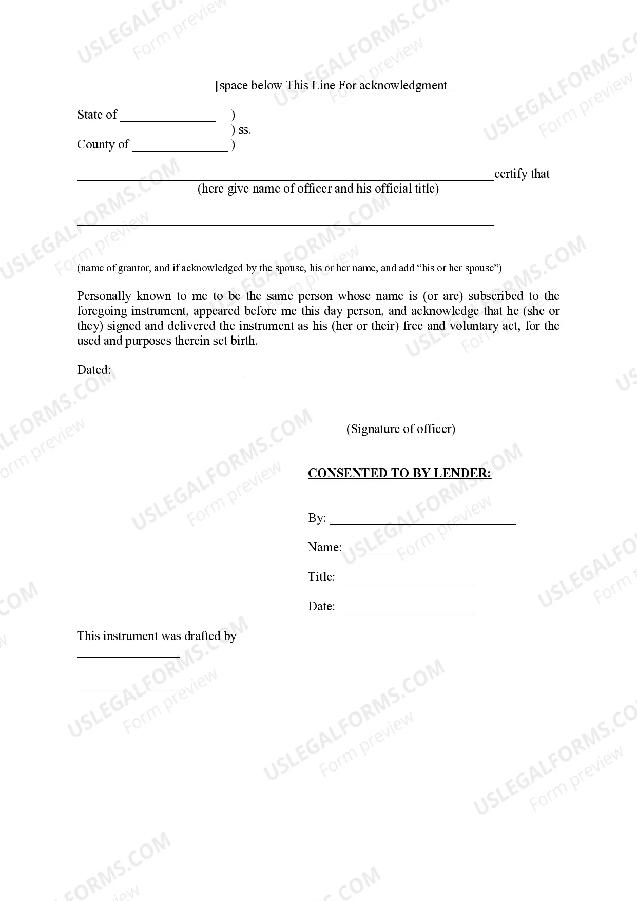 Preview Assumption Agreement