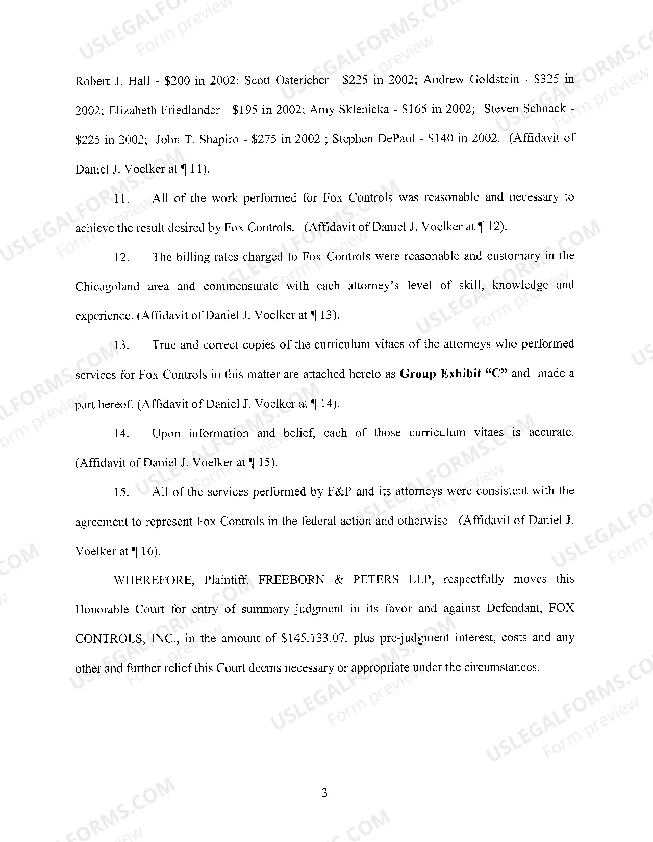 Preview A03 Motion For Summary Judgment Against Defendant