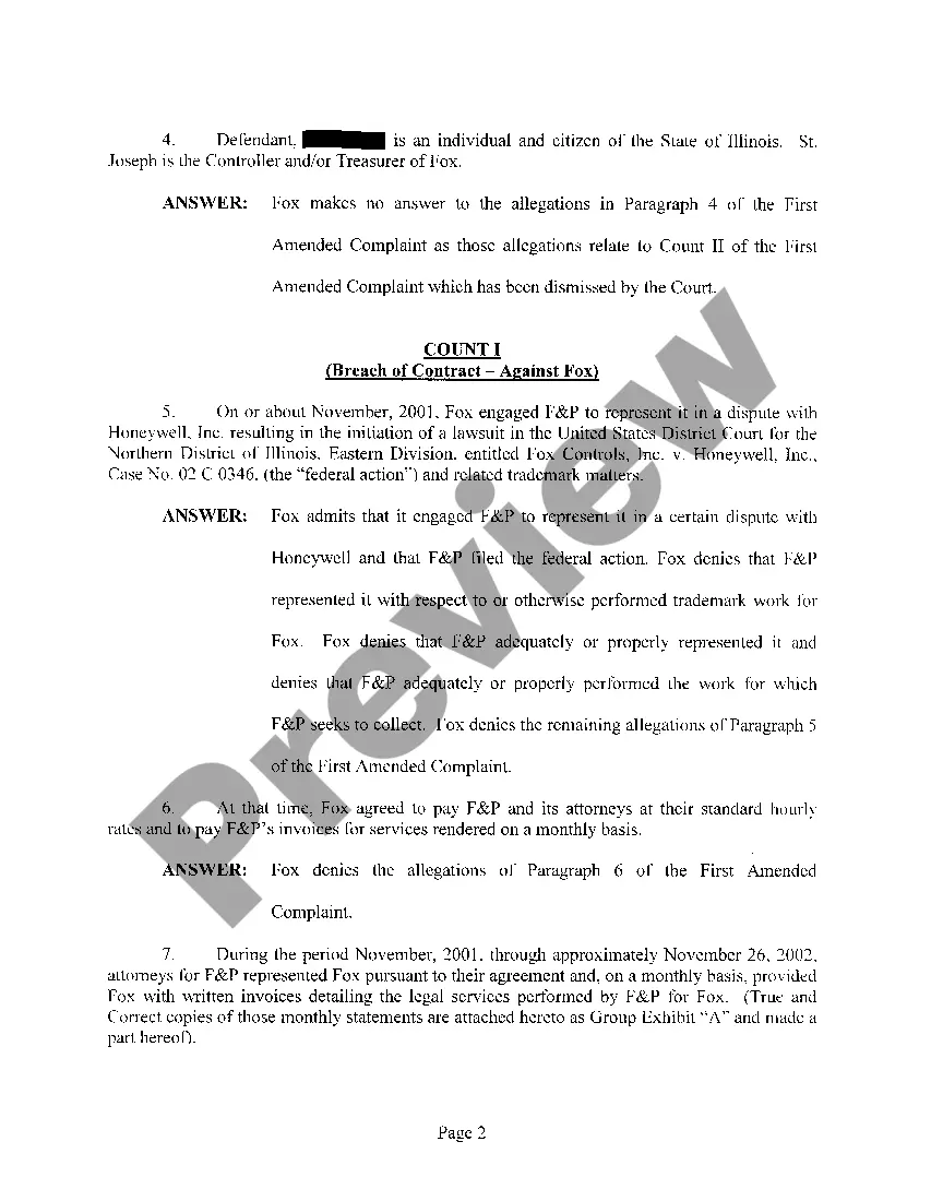 Get A06 Answer And Affirmative Defenses To First Amended Complaint Preview A06 Answer And Affirmative Defenses To First Amended Complaint