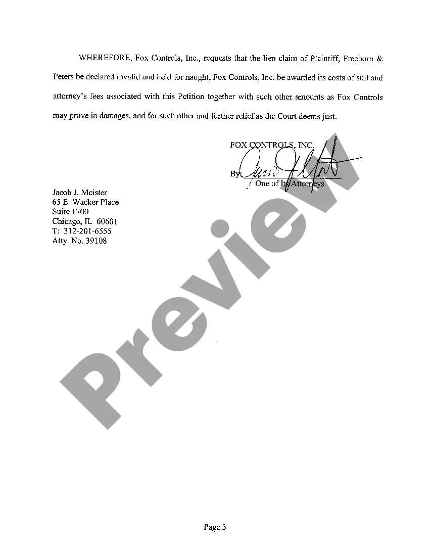 Preview A10 Petition To Declare Invalid Purported Attorney's Lien