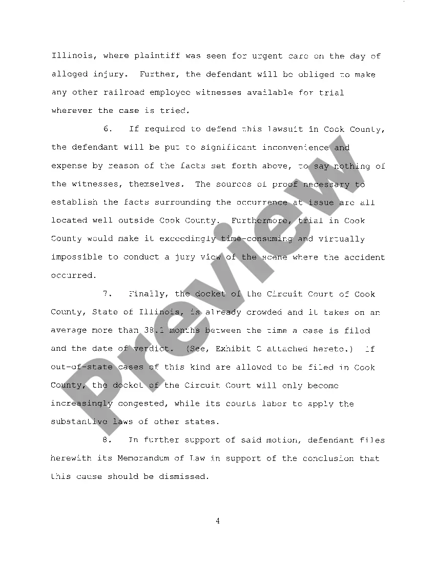 Get A01 Motion To Dismiss Under The Doctrine Of Interstate Forum Non Convenient Preview A01 Motion To Dismiss Under The Doctrine Of Interstate Forum Non Convenient