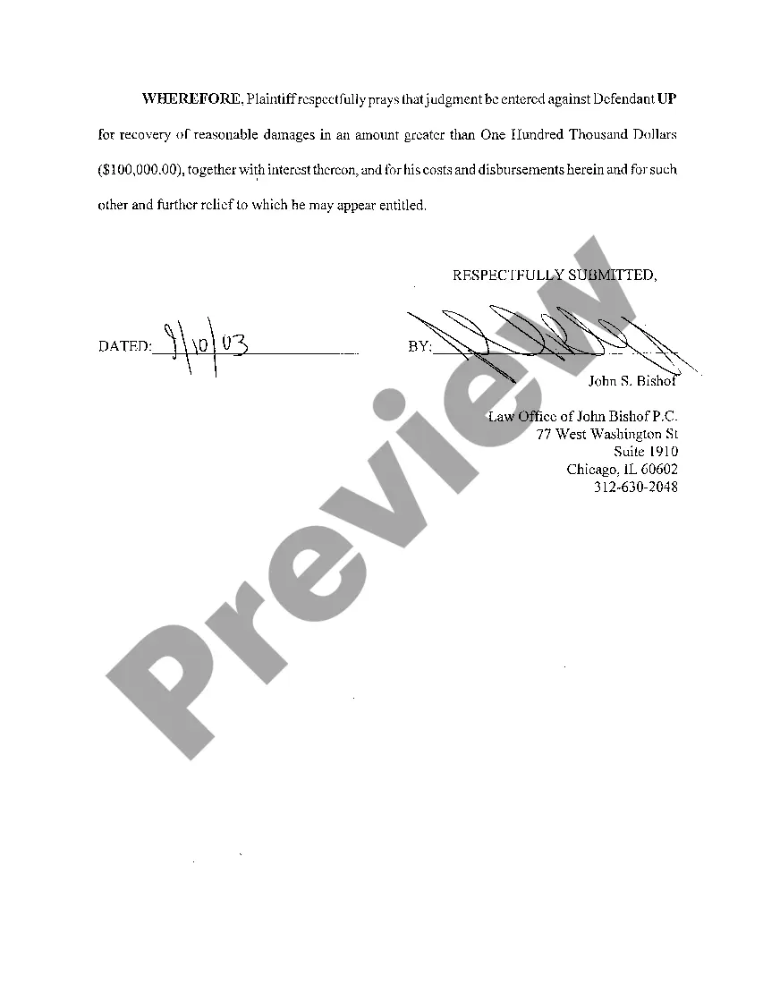 Preview A02 Complaint By Railroad worker for injuries