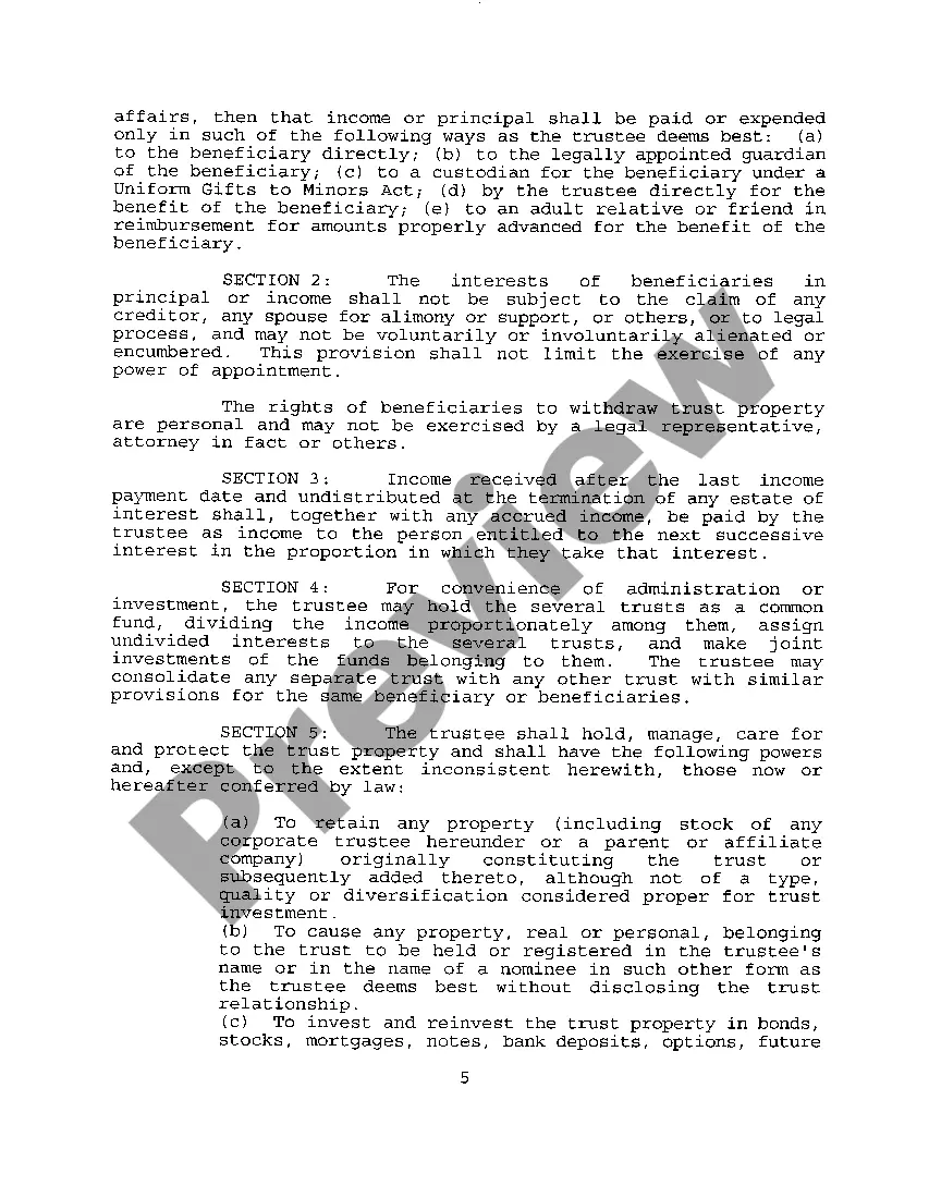 Preview A01 Petition To Authorize The Transfer Of The Estate To The Special Needs Trust with Draft of Trust Attached