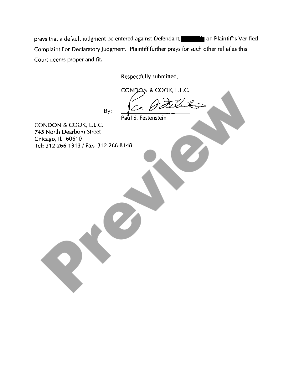 chicago-illinois-motion-for-entry-of-default-and-for-prove-up-of