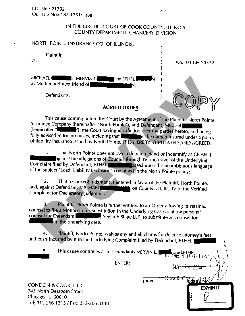 Illinois Motion For Judgment On The Pleading Illinois Motion Form