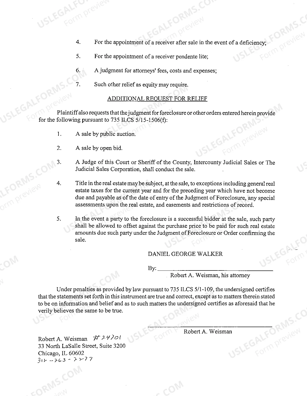 Preview A01 Complaint To Foreclose Mortgage