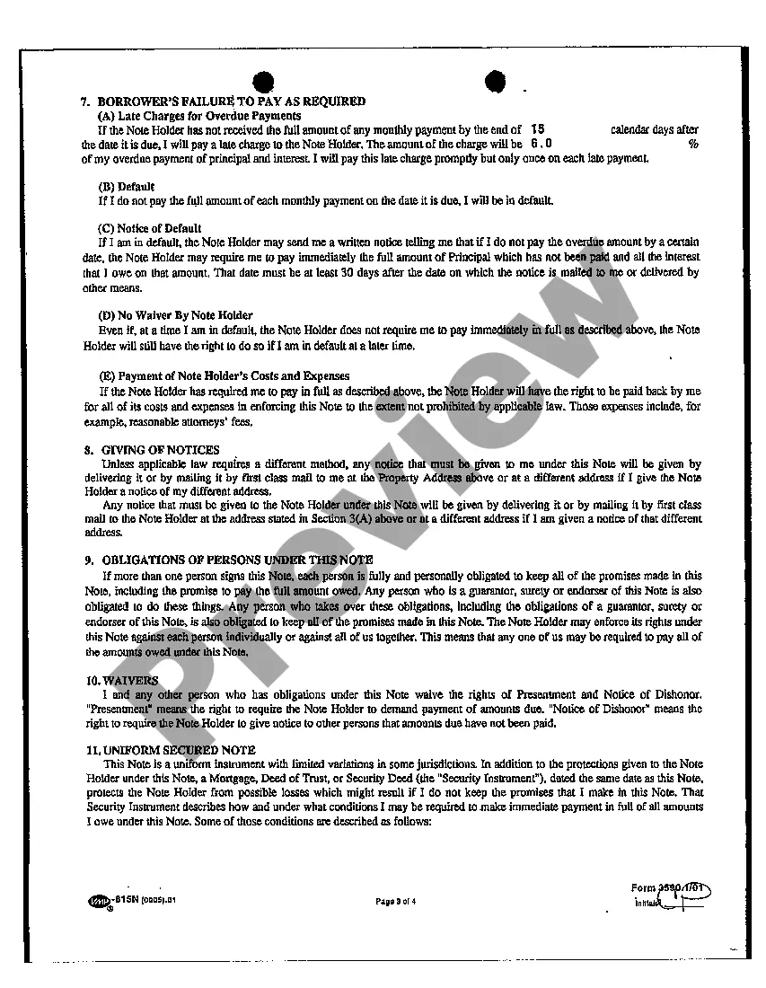 Preview A02 Exhibit A Adjustable Rate Note