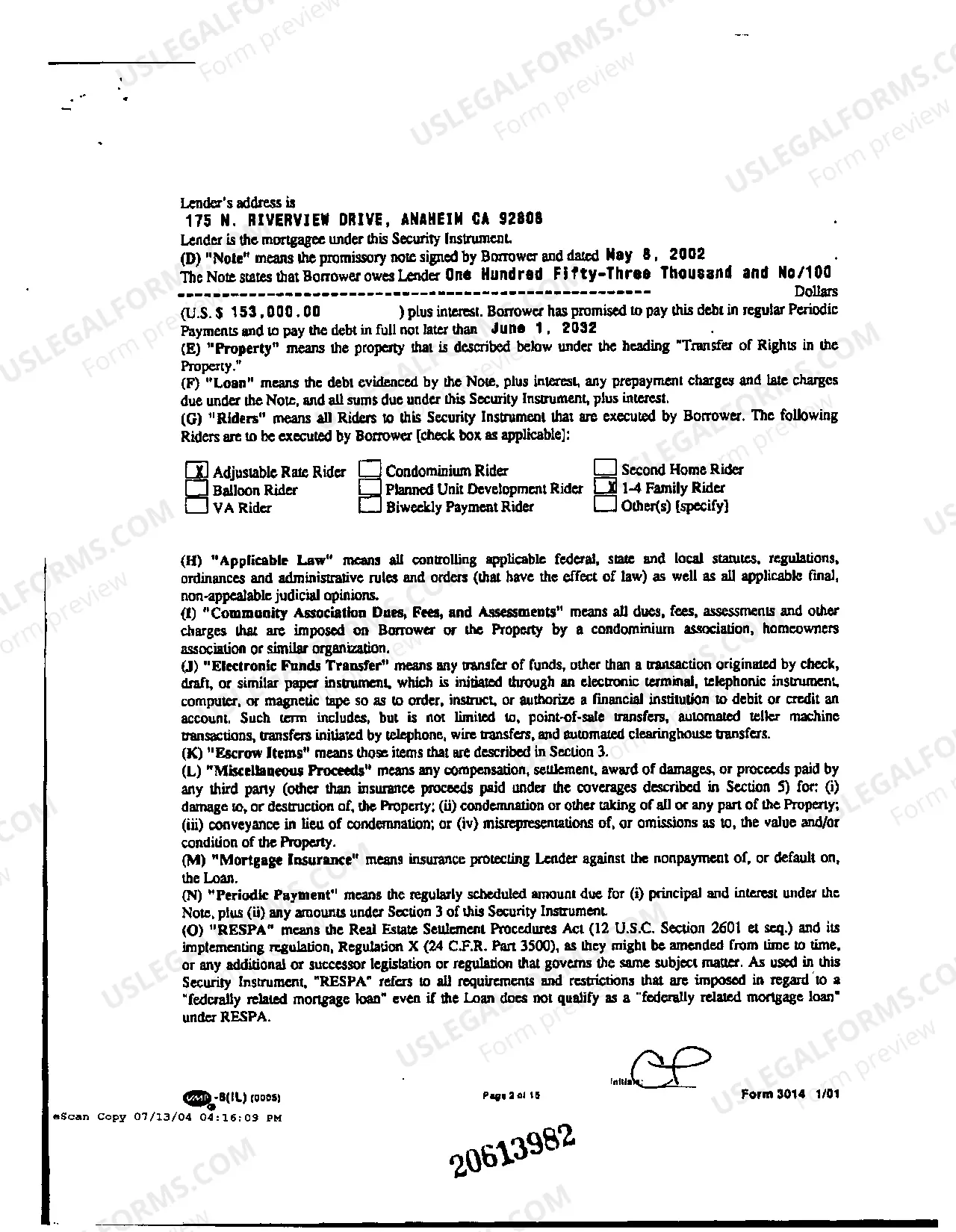 Preview A03 Exhibit B Mortgage