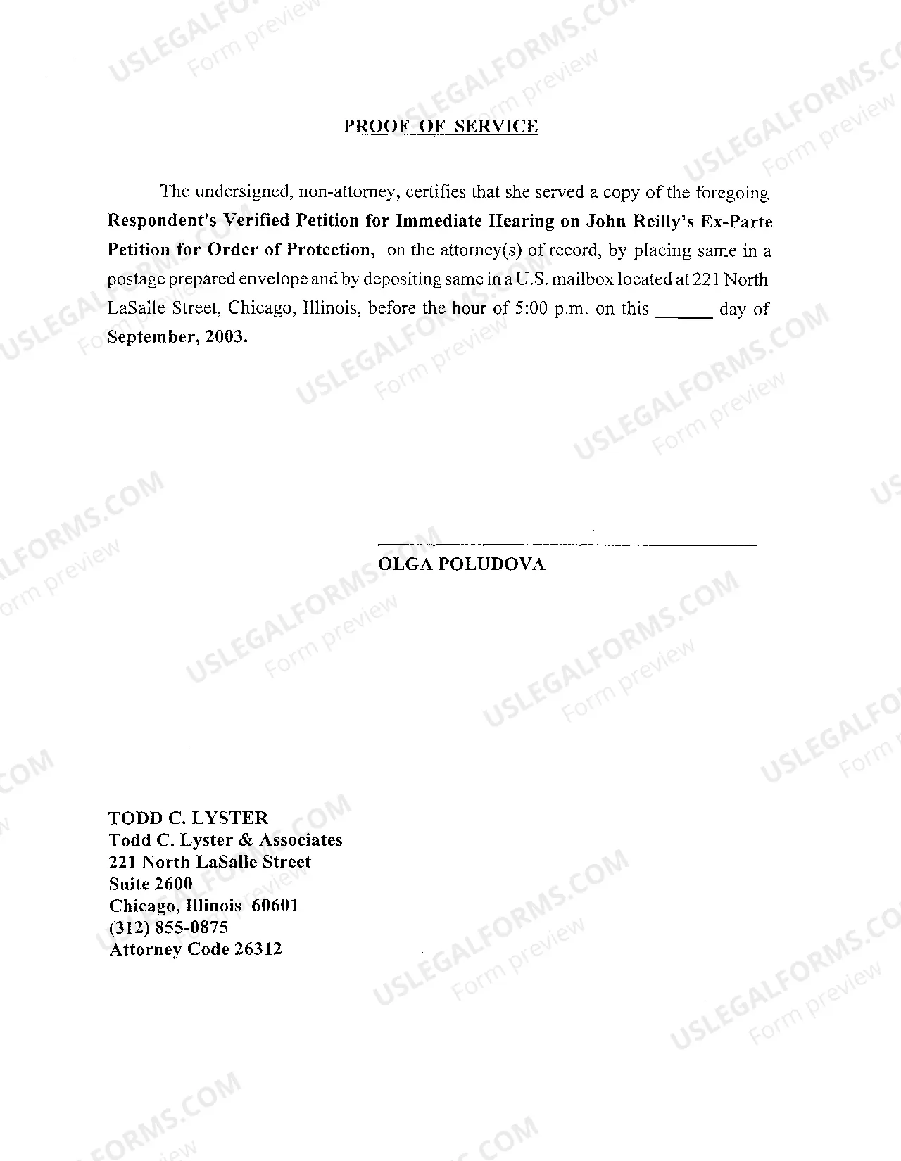 Preview A02 Respondent's Verified Petition For Immediate Hearing Ex Parte Petition For Order Of Protection