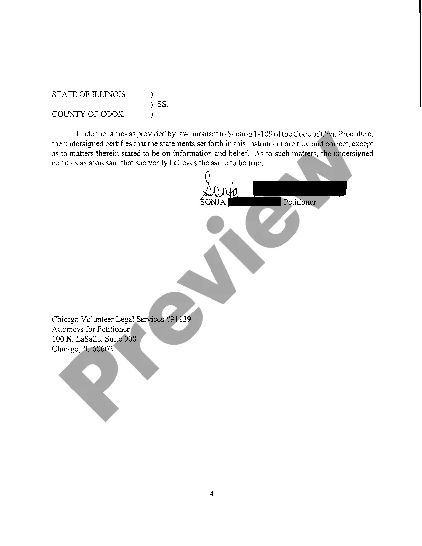 Preview A01 Petition For Dissolution Of Marriage