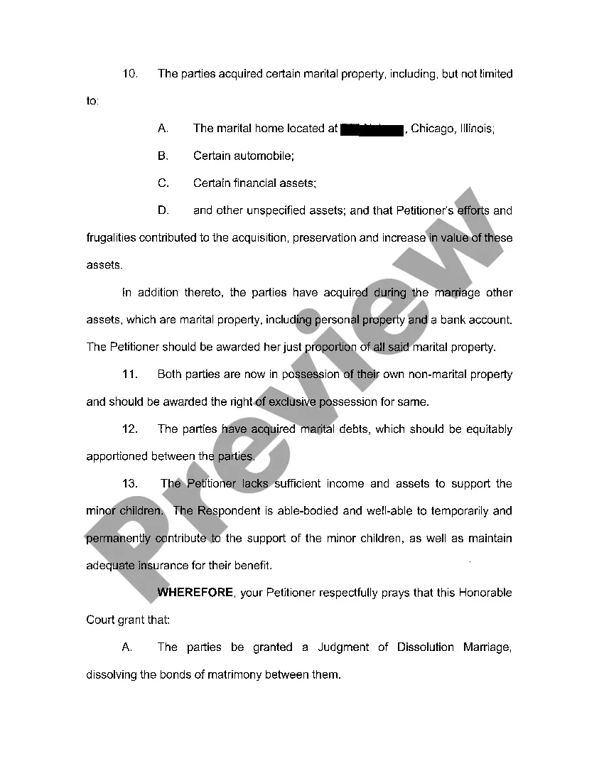 Get A02 Second Amended Petition For Dissolution Of Marriage Preview A02 Second Amended Petition For Dissolution Of Marriage