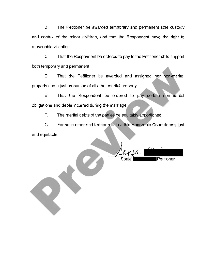 Get A03 Amended Petition For Dissolution Of Marriage Preview A03 Amended Petition For Dissolution Of Marriage