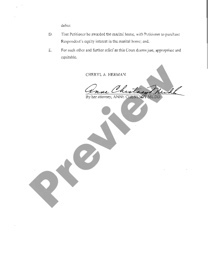 Get A02 Petition For Dissolution Of Marriage Preview A02 Petition For Dissolution Of Marriage