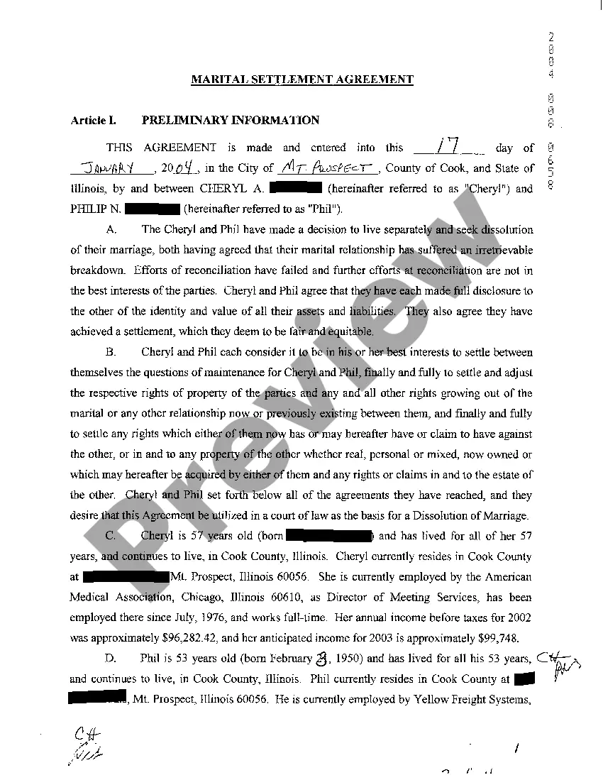 Preview A03 Judgment For Dissolution Of Marriage