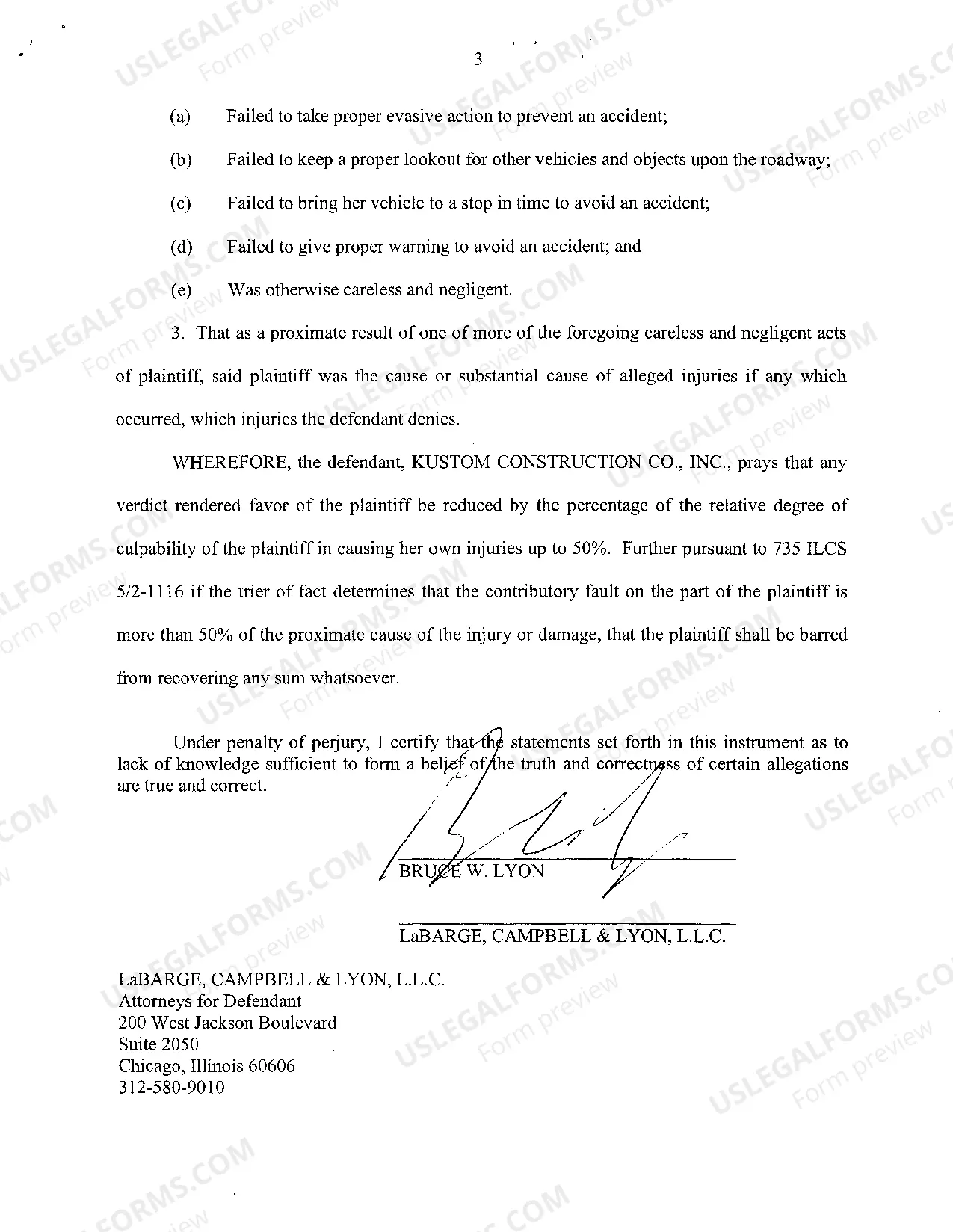 Preview A07 Answer To Plaintiff's Complaint