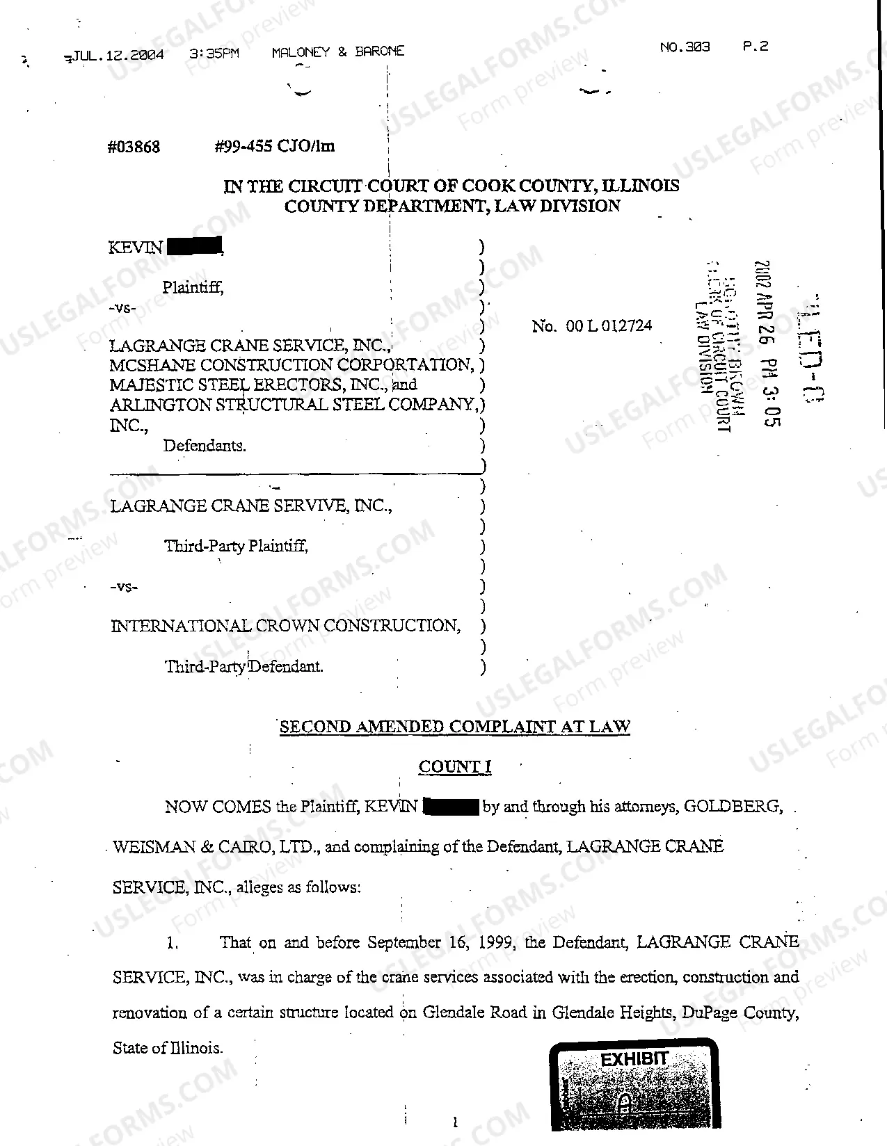 Preview A06 Routine Notice Of Motion for Leave to File Petition to Intervene