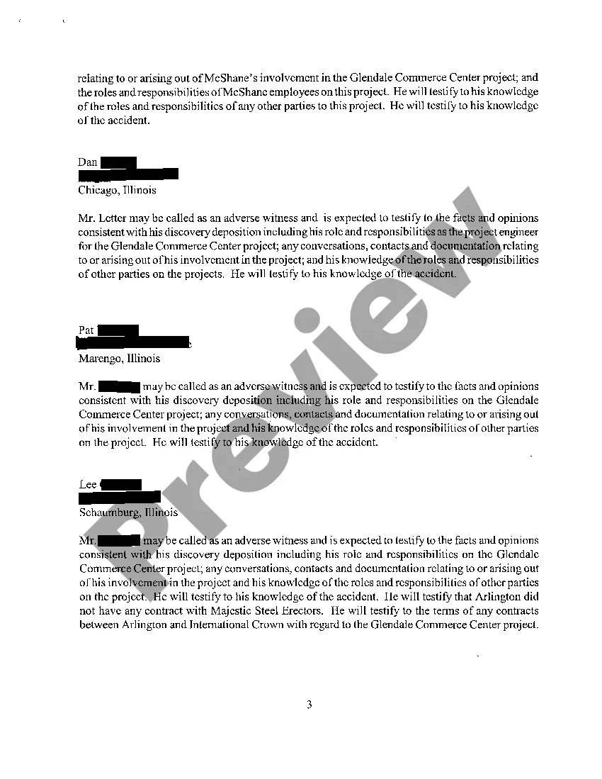 Get A04 Amended Answer to Rule 213 Interrogatories Preview A04 Amended Answer to Rule 213 Interrogatories