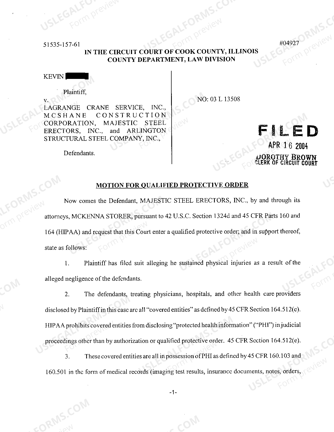 Notice Of Routine Motion For Substituted Service US Legal Forms