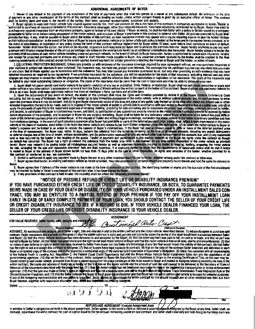 Preview Complaint to Collect Balance Due on Retail Installment Contract