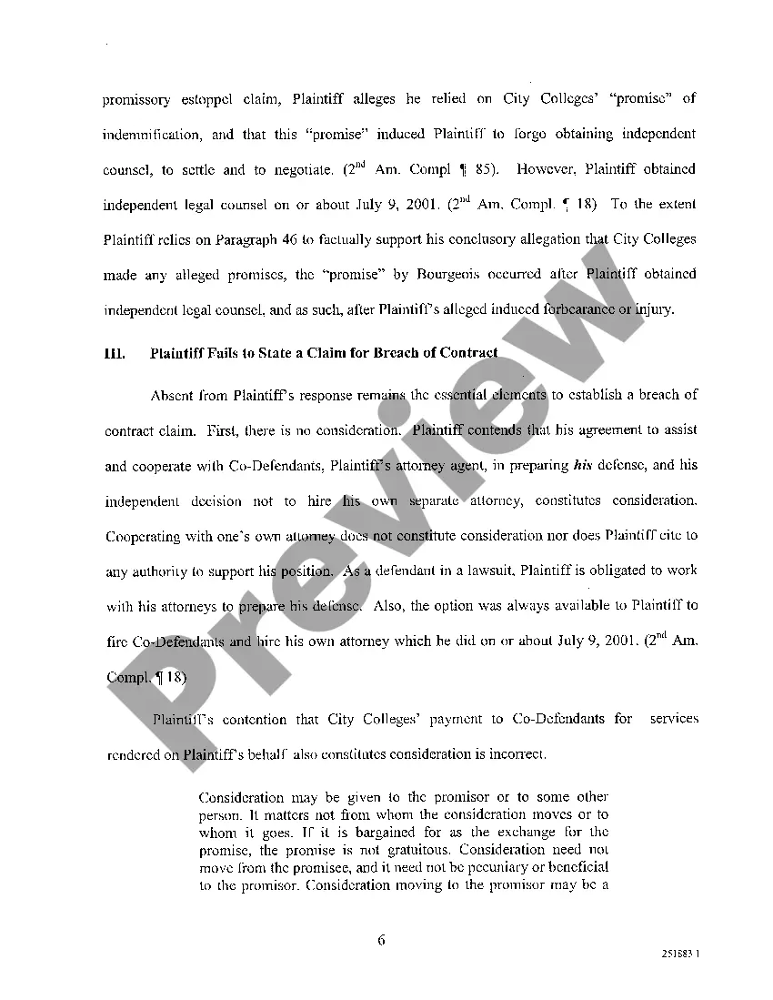 Preview A01 Motion to Dismiss Second Complaint