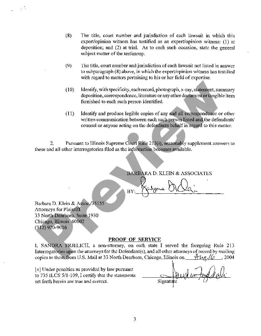Preview A03 Supreme Court Rule 213 Interrogatories to Doctor