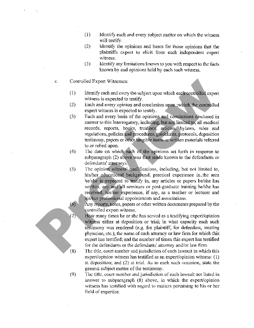 Preview A03 Supreme Court Rule 213 Interrogatories to Doctor