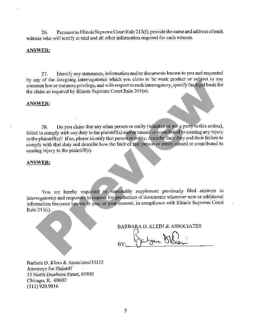 Preview A11 Interrogatories to Defendant Doctor