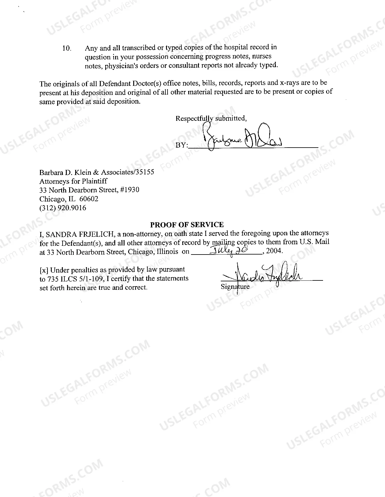 Preview A13 Notice to Produce at Deposition