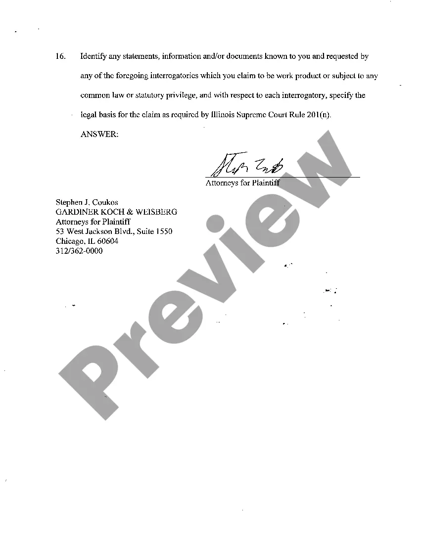 Preview A04 Plaintiff's Interrogatories to Defendant