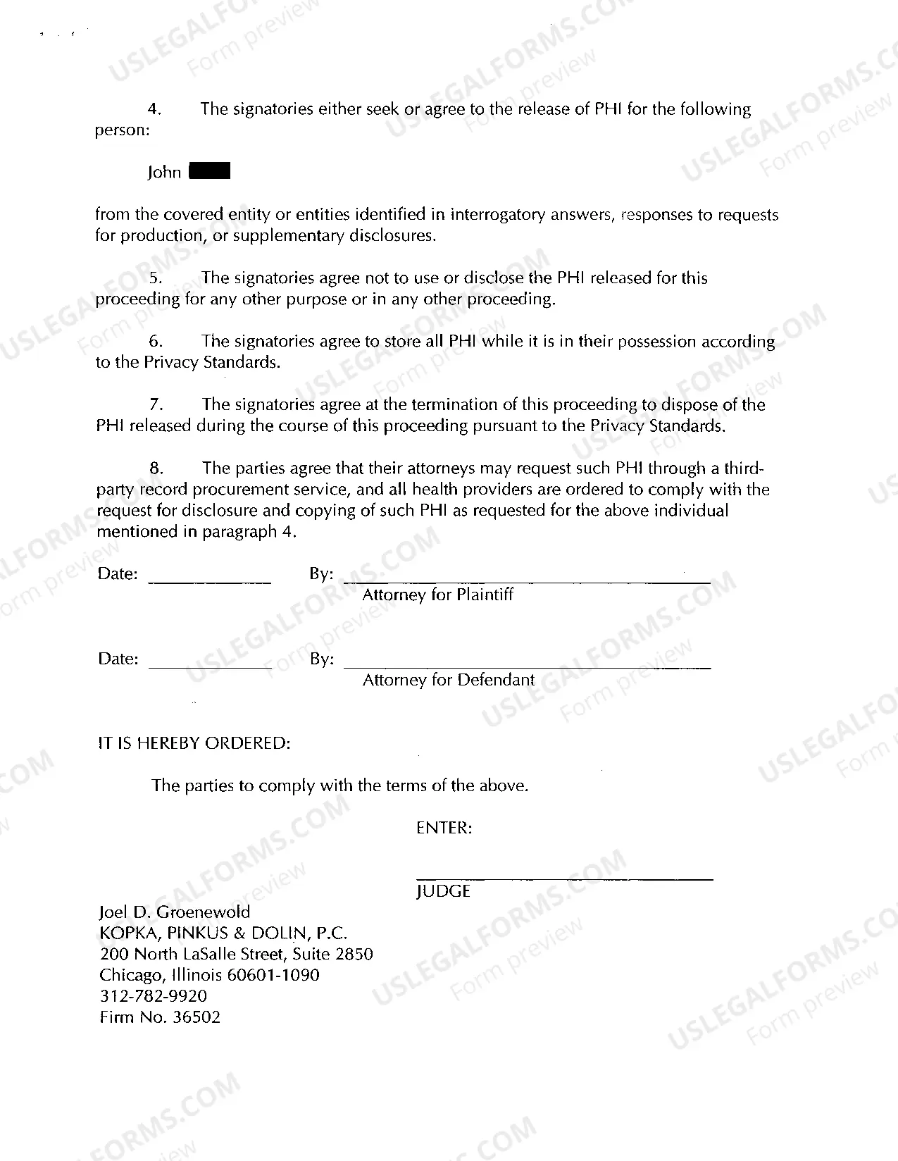 Preview A14 Agreed, Qualified Protective Order