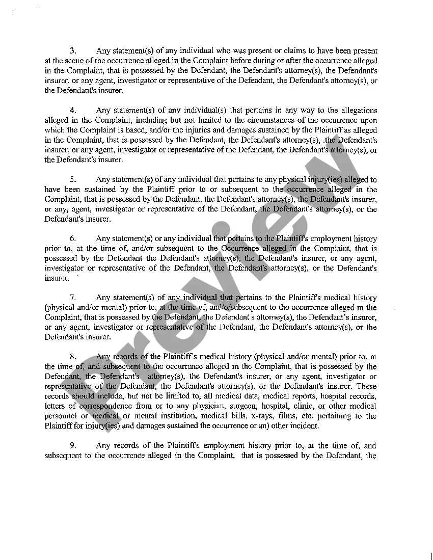 Preview A18 Notice to Produce at Time of Trial Arbitration to All Defendants