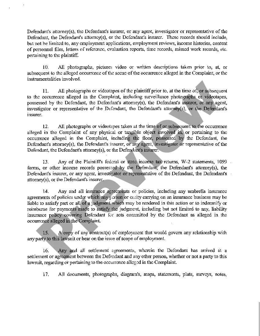 Preview A18 Notice to Produce at Time of Trial Arbitration to All Defendants