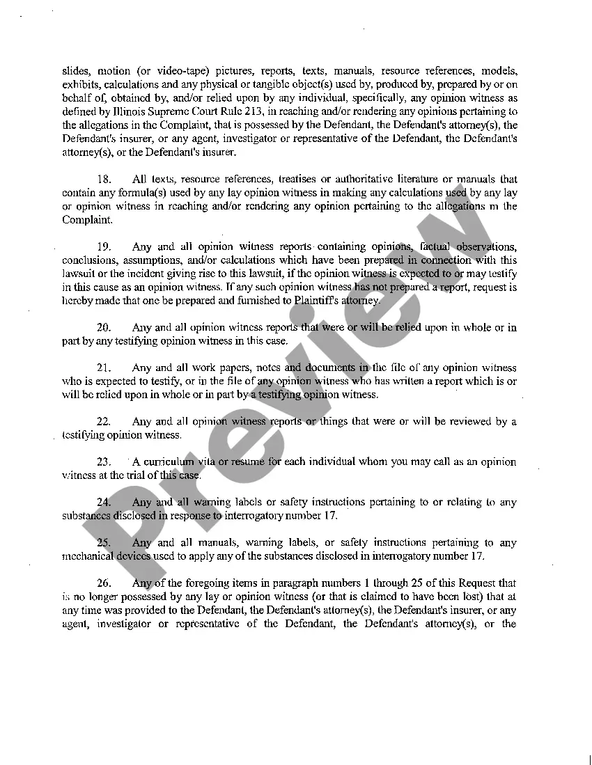 Preview A18 Notice to Produce at Time of Trial Arbitration to All Defendants