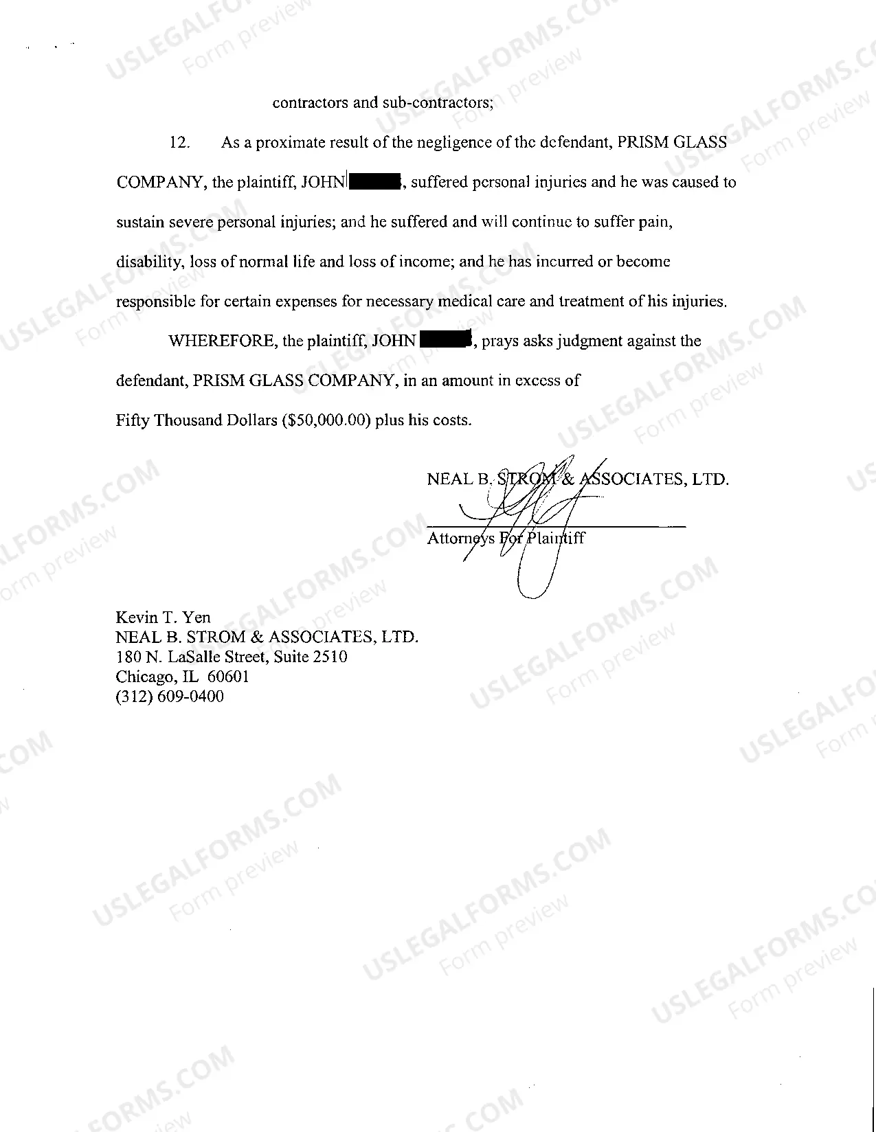 Preview A20 Amended Complaint at Law