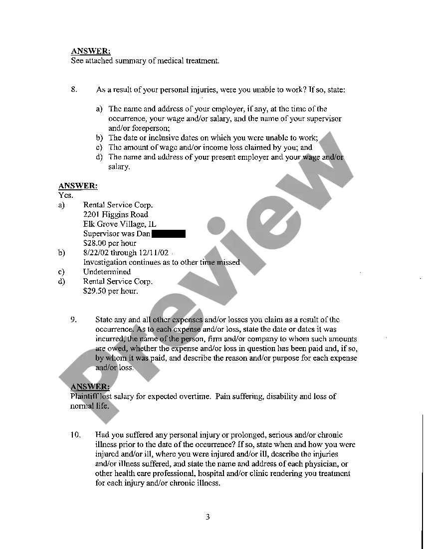 Preview A25 Plaintiff's Answers to Interrogatories