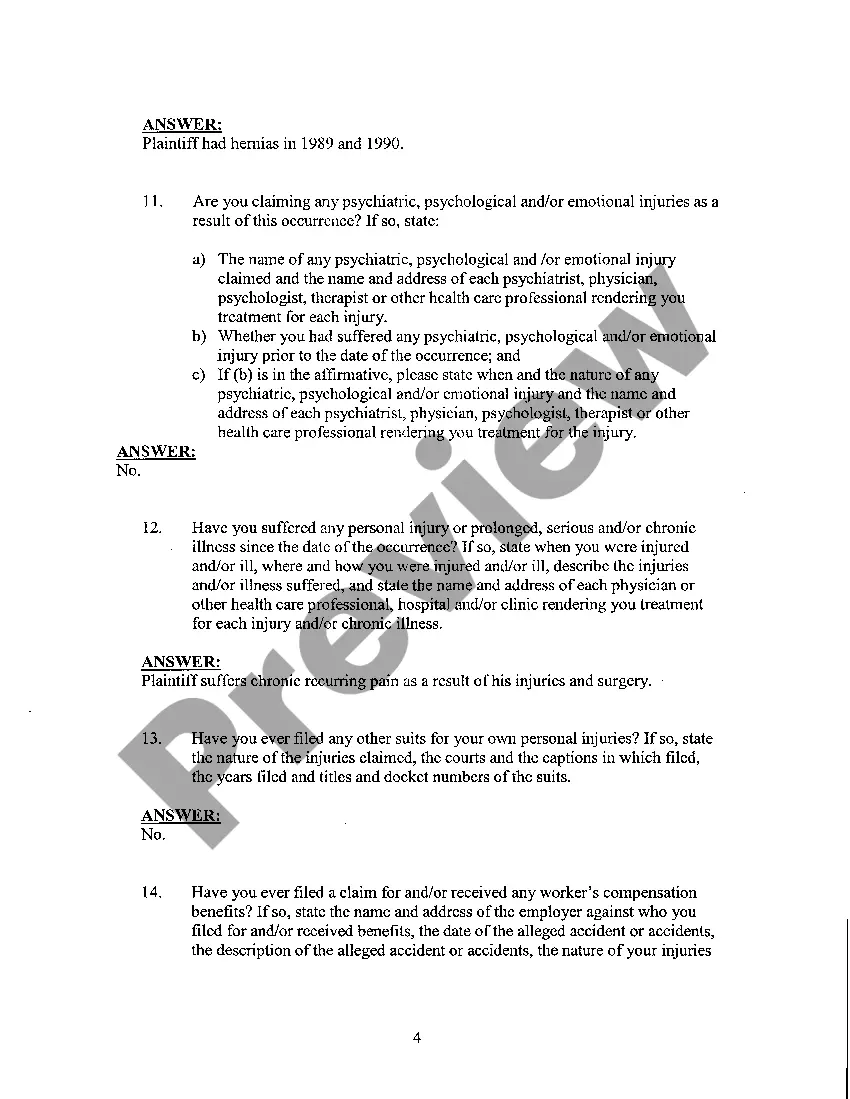 Preview A25 Plaintiff's Answers to Interrogatories