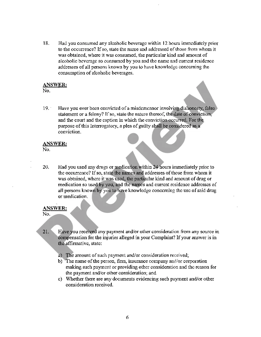 Preview A25 Plaintiff's Answers to Interrogatories