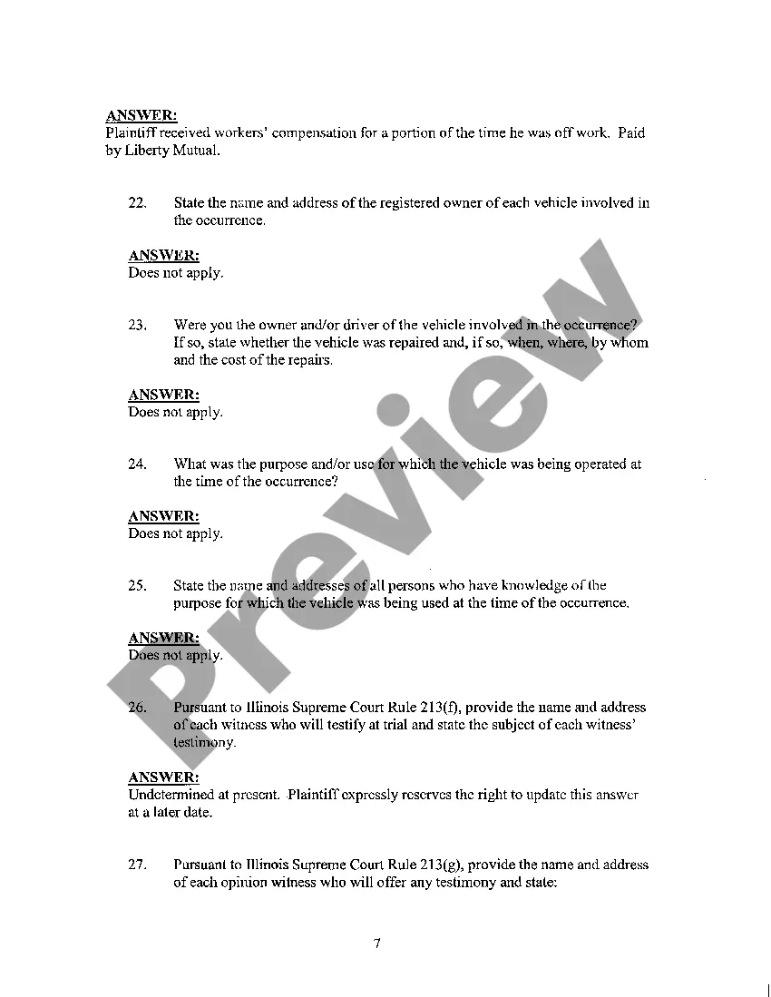 Preview A25 Plaintiff's Answers to Interrogatories