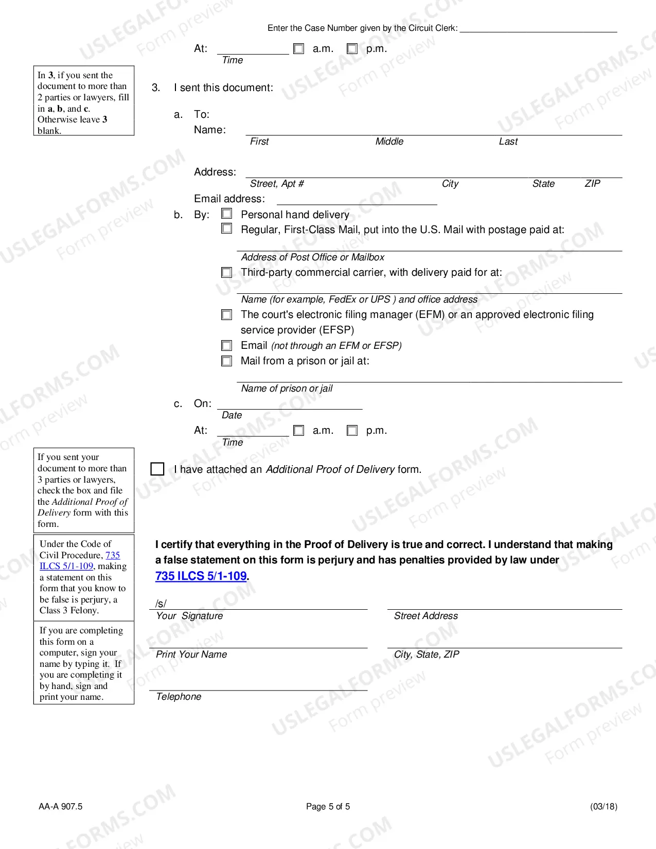 Preview answer (Foreclosure) (Pro Se)
