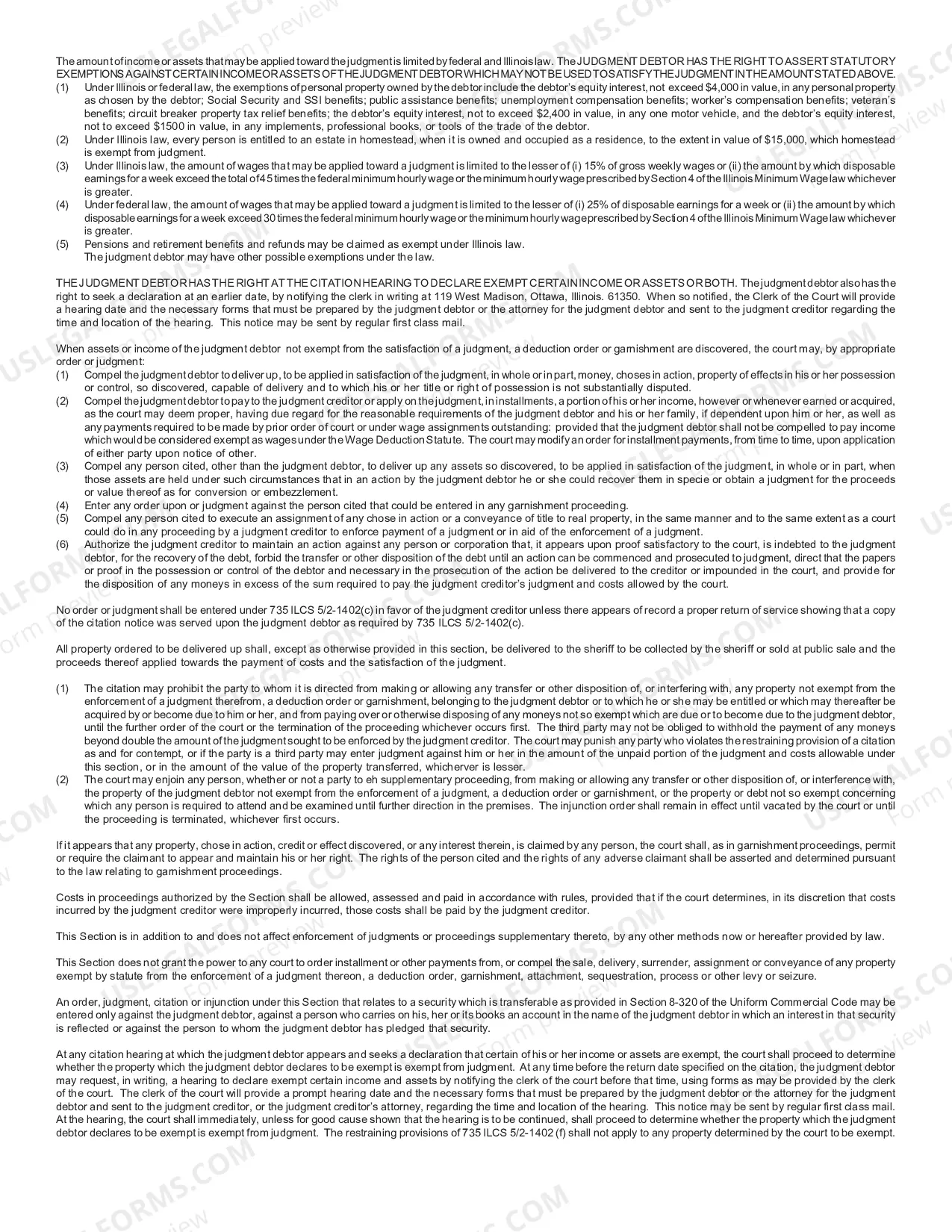 Preview Citation Notice
