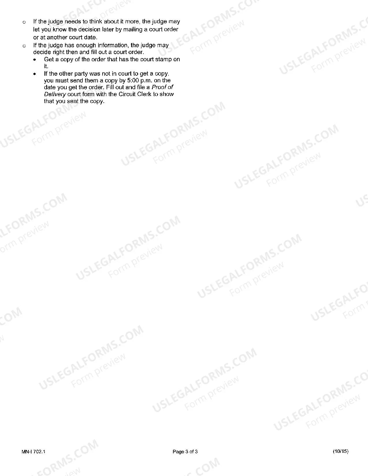 Preview Notice