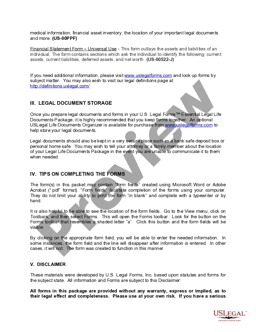 Get Illinois Life Documents Planning Package, including Will, Power of Attorney and Living Will Preview Illinois Life Documents Planning Package, including Will, Power of Attorney and Living Will