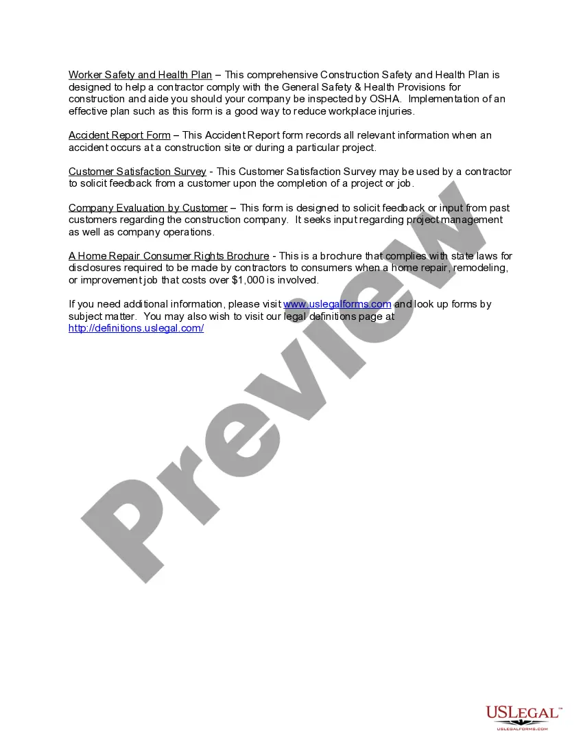 Get Illinois Contractors Forms Package Preview Illinois Contractors Forms Package