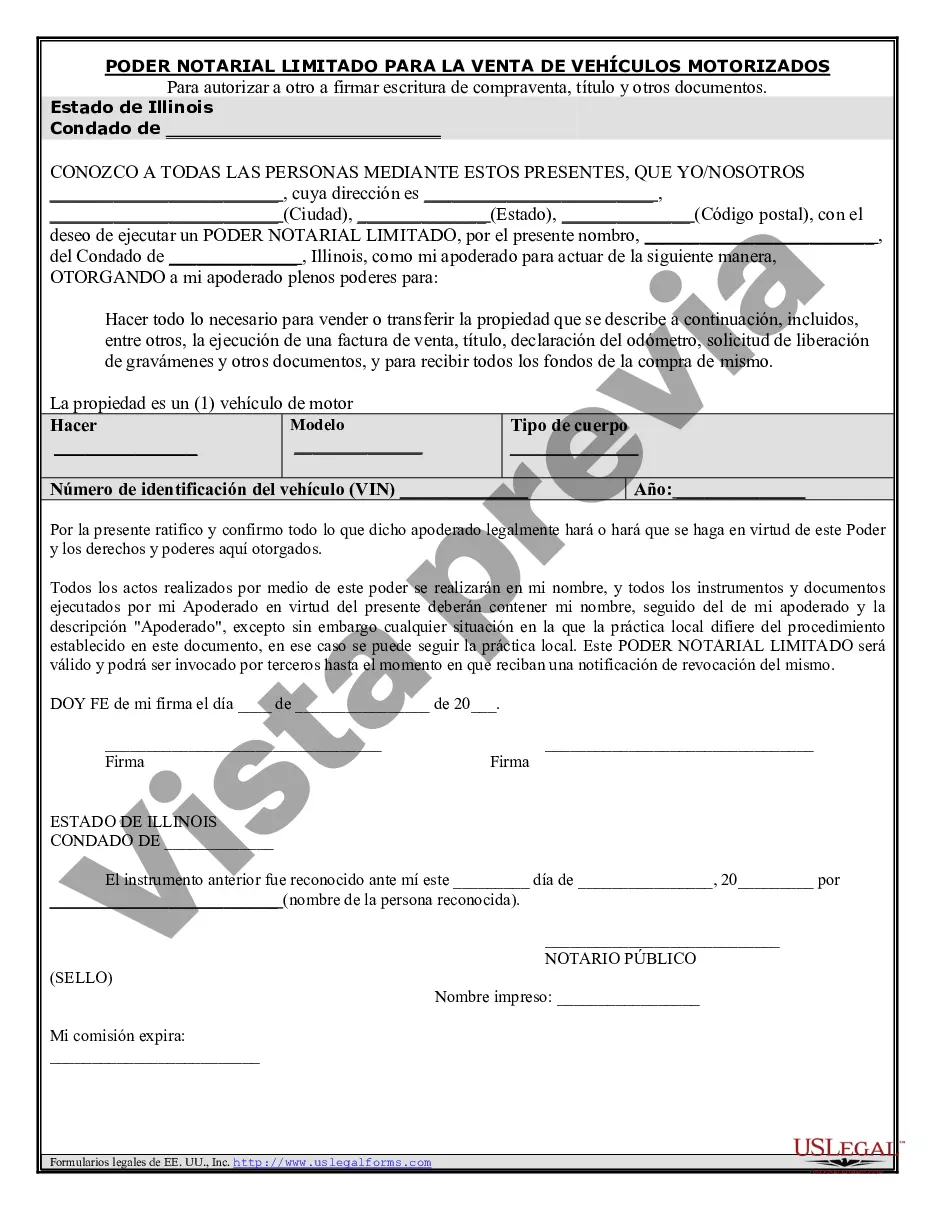 Preview Poder notarial para la venta de vehículos de motor